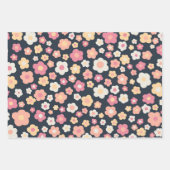 Farbenfrohe Frühlingsmessen Blumenpastel Ostern Geschenkpapier Set (Vorderseite)