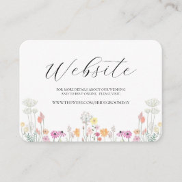 Farbenfrohe Frühlingssonne Wildblume WEDING Begleitkarte