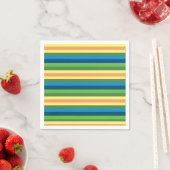 Farbenfrohe Frühlingsstimmung Lines Napkins Serviette (Beispiel)
