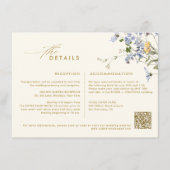 Farbenfrohe Frühlingsstimmung Wildblume Meadow Gol Begleitkarte (Vorderseite)