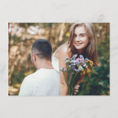 Farbenfrohe Frühlingsstimmung Wildblume Meadow Gol Begleitkarte (Rückseite)