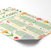 Farbenfrohe Frühlingsstipps Wildblume Wiese G Seat Poster (Ecke)