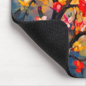 Farbenfrohe Frühlingsvögel im Blut Mousepad (Ecke)