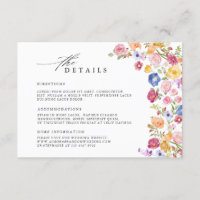 Farbenfrohe Frühlingszeit Wildblume Wiese Hochzeit