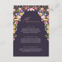 Farbenfrohe Frühlingszeit Wildblume Wiese Hochzeit