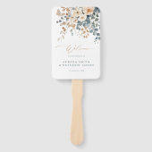 Farbenfrohe Frühlingszeit Wildblume Wiesen Hochzei Fächer (Vorderseite)