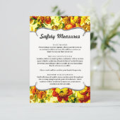 Farbenfrohe Frühzeit-Hochzeitschutzmaßnahmen Begleitkarte (Stehend Vorderseite)