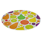 Farbenfrohe Fruitful Vibranful Art Schneidebrett (Ecke)