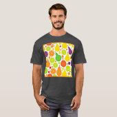 Farbenfrohe Fruitful Vibranful Art T-Shirt (Vorne ganz)