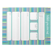 Farbenfrohe Füllfederhalter Ersetzen Lehrer Form N Notizblock (Vorderseite)