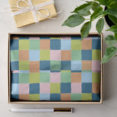 Farbenfrohe Fun Checkerboard Blockmuster Seidenpapier (Geschenk)