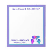 Farbenfrohe, Fun Custom SLP Notizblock! Notizblock (Vorderseite)