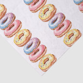 Farbenfrohe Fun Donut Muster Seidenpapier (Ausschnitt)