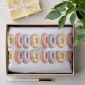 Farbenfrohe Fun Donut Muster Seidenpapier (Geschenk)