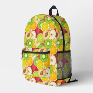 Farbenfrohe Fun Frucht Muster Bedruckter Rucksack