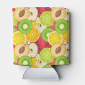 Farbenfrohe Fun Frucht Muster Dosenkühler (Rückseite)