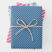 Farbenfrohe Fun Funny Holiday Snowmen Muster Geschenkpapier Set (Beispiel)