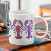 Farbenfrohe Fun Lobster Crustaceanca Kaffeetasse