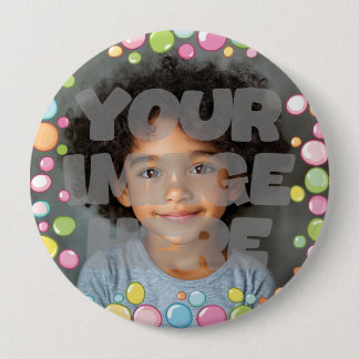 Farbenfrohe Fun Pastel Blase Rahmen Border für Fot Button