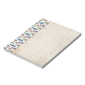 Farbenfrohe Fun Trout Fish Muster Notizblock (Rotiert)