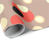 Farbenfrohe Fun Weihnachtsmuster Gold Confetti Dot Geschenkpapier (Rolleneckpunkt)
