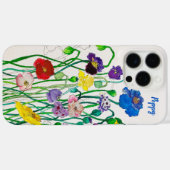 Farbenfrohe Fun Wild Poppy Wasserfarbe Case-Mate iPhone Hülle (Rückseite (Horizontal))