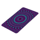 Farbenfrohe Funkelnd Jewel Tone Mandala Magnet (Linke Seite)