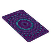 Farbenfrohe Funkelnd Jewel Tone Mandala Magnet (Rechte Seite)