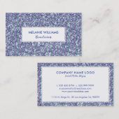 Farbenfrohe funkelnde Imitate Glitzer Visitenkarte (Vorne/Hinten)