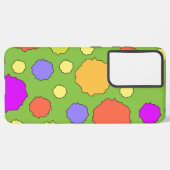 Farbenfrohe Funkringe Samsung Galaxy Hülle (Linke Seite)