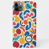 Farbenfrohe Funky Amorphe Formen Art Pattern Case-Mate iPhone Hülle (Rückseite)
