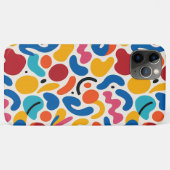 Farbenfrohe Funky Amorphe Formen Art Pattern Case-Mate iPhone Hülle (Rückseite (Horizontal))