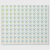 Farbenfrohe Funky Flow Chart Mitte Jahrhundert Mus Geschenkpapier (Flach)