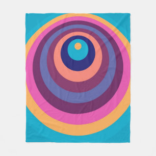 Farbenfrohe Funky Stripes Modernes geometrisches M Fleecedecke