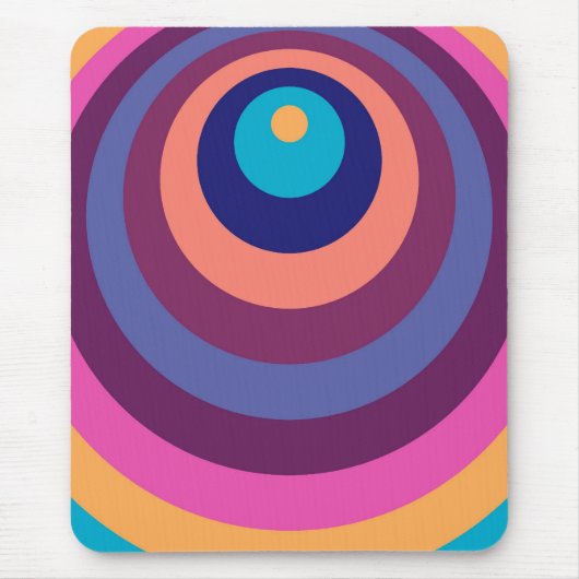 Farbenfrohe Funky Stripes Modernes geometrisches M Mousepad (Vorne)
