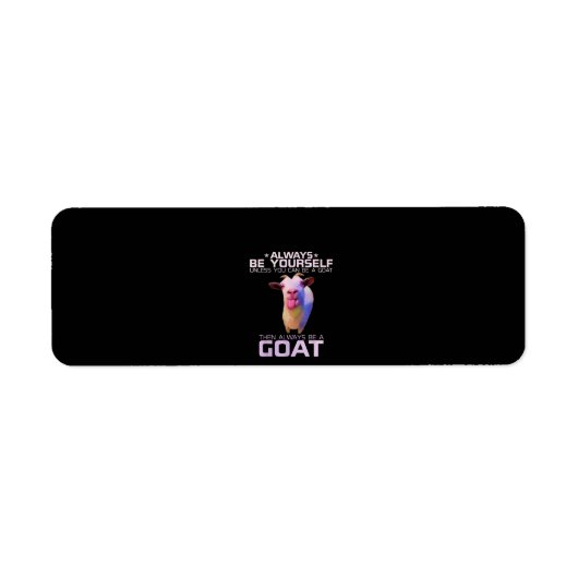 Farbenfrohe Funny Goat-Geschenk (Vorne)