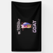Farbenfrohe Funny Goat-Geschenk Banner (Vertikal)