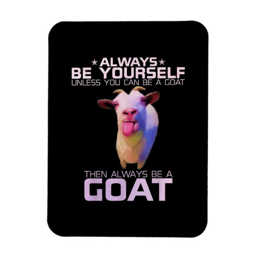 Farbenfrohe Funny Goat-Geschenk Magnet (Vertikal)