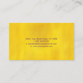 Farbenfrohe Fußabdrücke der Reflexologie blühte Ve Visitenkarte (Rückseite)