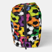 Farbenfrohe Fußball Balls Design Dopp Kit Toilette Waschbeutel (Rechts)