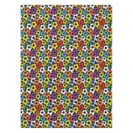 Farbenfrohe Fußball-Balls Design-Tablett Tischdecke