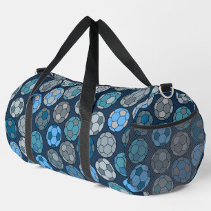 Farbenfrohe Fußball-Muster Duffle Bag