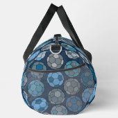 Farbenfrohe Fußball-Muster Duffle Bag (Rechts)