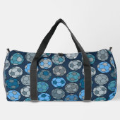 Farbenfrohe Fußball-Muster Duffle Bag (Rückseite)