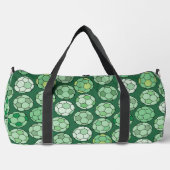 Farbenfrohe Fußball-Muster Duffle Bag (Vorderseite)
