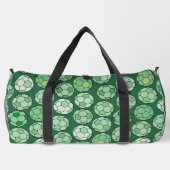 Farbenfrohe Fußball-Muster Duffle Bag (Rückseite)
