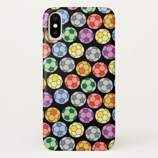 Farbenfrohe Fußball-Muster Fall-Mate iPhone Fall Case-Mate iPhone Hülle (Rückseite)