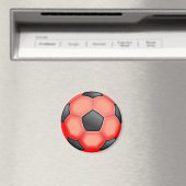 Farbenfrohe Fußballbälle Magnet (In Situ (Geschirrspüler))