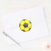Farbenfrohe Fußballbälle Runder Aufkleber (Umschlag)
