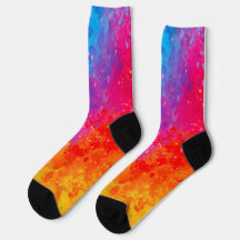 Farbenfrohe Galaxie-Design-Socken